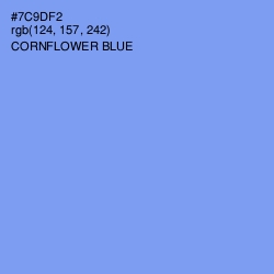 #7C9DF2 - Cornflower Blue Color Image