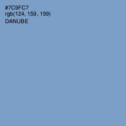 #7C9FC7 - Danube Color Image