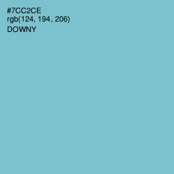 #7CC2CE - Downy Color Image