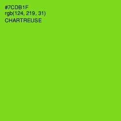 #7CDB1F - Chartreuse Color Image