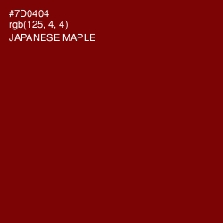 #7D0404 - Japanese Maple Color Image