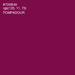 #7D0B49 - Pompadour Color Image