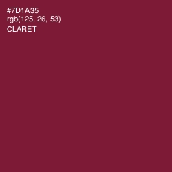 #7D1A35 - Claret Color Image