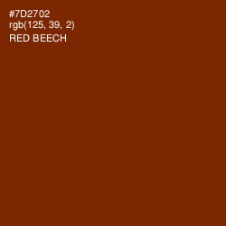 #7D2702 - Red Beech Color Image