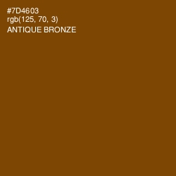 #7D4603 - Antique Bronze Color Image
