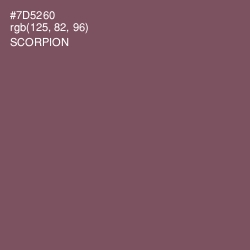 #7D5260 - Scorpion Color Image