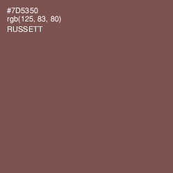 #7D5350 - Russett Color Image