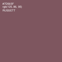 #7D565F - Russett Color Image