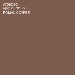 #7D5C4D - Roman Coffee Color Image