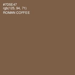 #7D5E47 - Roman Coffee Color Image