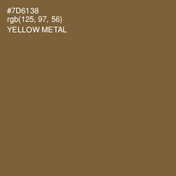 #7D6138 - Yellow Metal Color Image