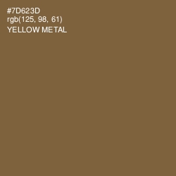 #7D623D - Yellow Metal Color Image