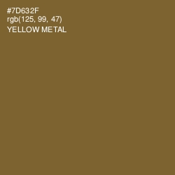 #7D632F - Yellow Metal Color Image