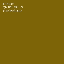 #7D6407 - Yukon Gold Color Image