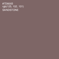 #7D6665 - Sandstone Color Image