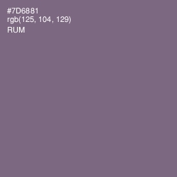 #7D6881 - Rum Color Image