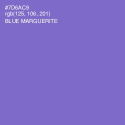 #7D6AC9 - Blue Marguerite Color Image