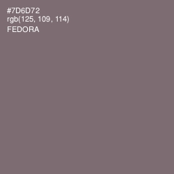 #7D6D72 - Fedora Color Image