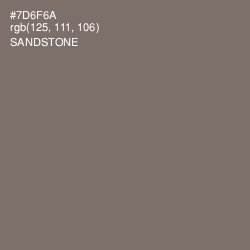 #7D6F6A - Sandstone Color Image