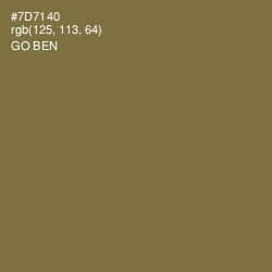 #7D7140 - Go Ben Color Image