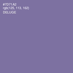 #7D71A2 - Deluge Color Image