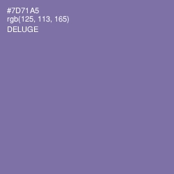 #7D71A5 - Deluge Color Image