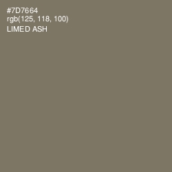 #7D7664 - Limed Ash Color Image