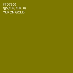 #7D7800 - Yukon Gold Color Image