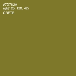 #7D782A - Crete Color Image