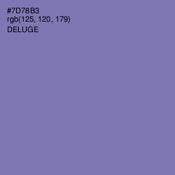 #7D78B3 - Deluge Color Image