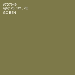#7D7949 - Go Ben Color Image