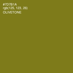 #7D7B1A - Olivetone Color Image