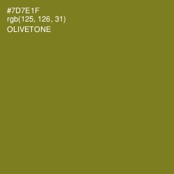 #7D7E1F - Olivetone Color Image