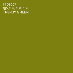 #7D800F - Trendy Green Color Image