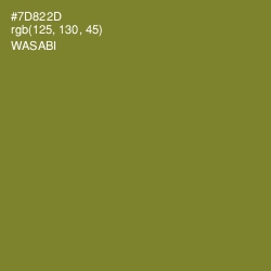 #7D822D - Wasabi Color Image