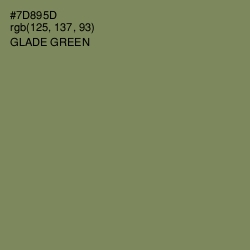 #7D895D - Glade Green Color Image