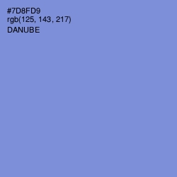 #7D8FD9 - Danube Color Image