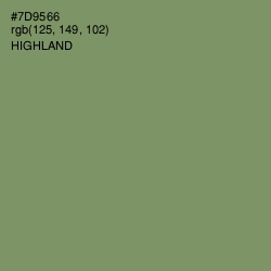 #7D9566 - Highland Color Image