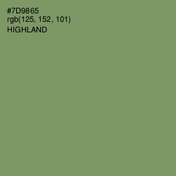 #7D9865 - Highland Color Image