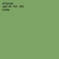 #7DA464 - Fern Color Image