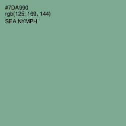 #7DA990 - Sea Nymph Color Image