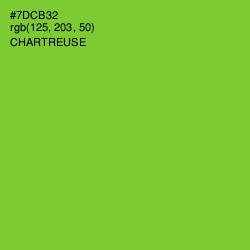 #7DCB32 - Chartreuse Color Image
