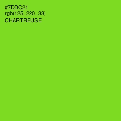 #7DDC21 - Chartreuse Color Image