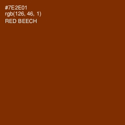 #7E2E01 - Red Beech Color Image
