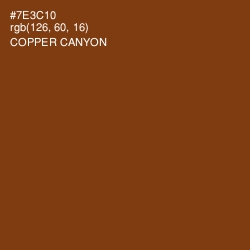 #7E3C10 - Copper Canyon Color Image
