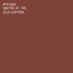 #7E4336 - Old Copper Color Image