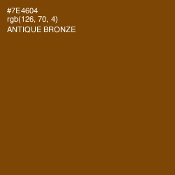#7E4604 - Antique Bronze Color Image