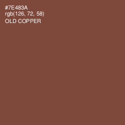 #7E483A - Old Copper Color Image
