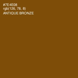 #7E4E08 - Antique Bronze Color Image