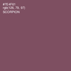 #7E4F61 - Scorpion Color Image